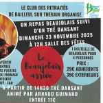 REPAS BEAUJOLAIS et THÉ DANSANT à BAILLEUL