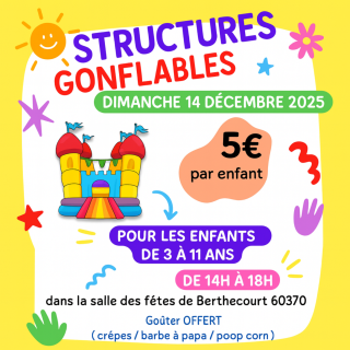 STRUCTURES GONFLABLES à BERTHECOURT